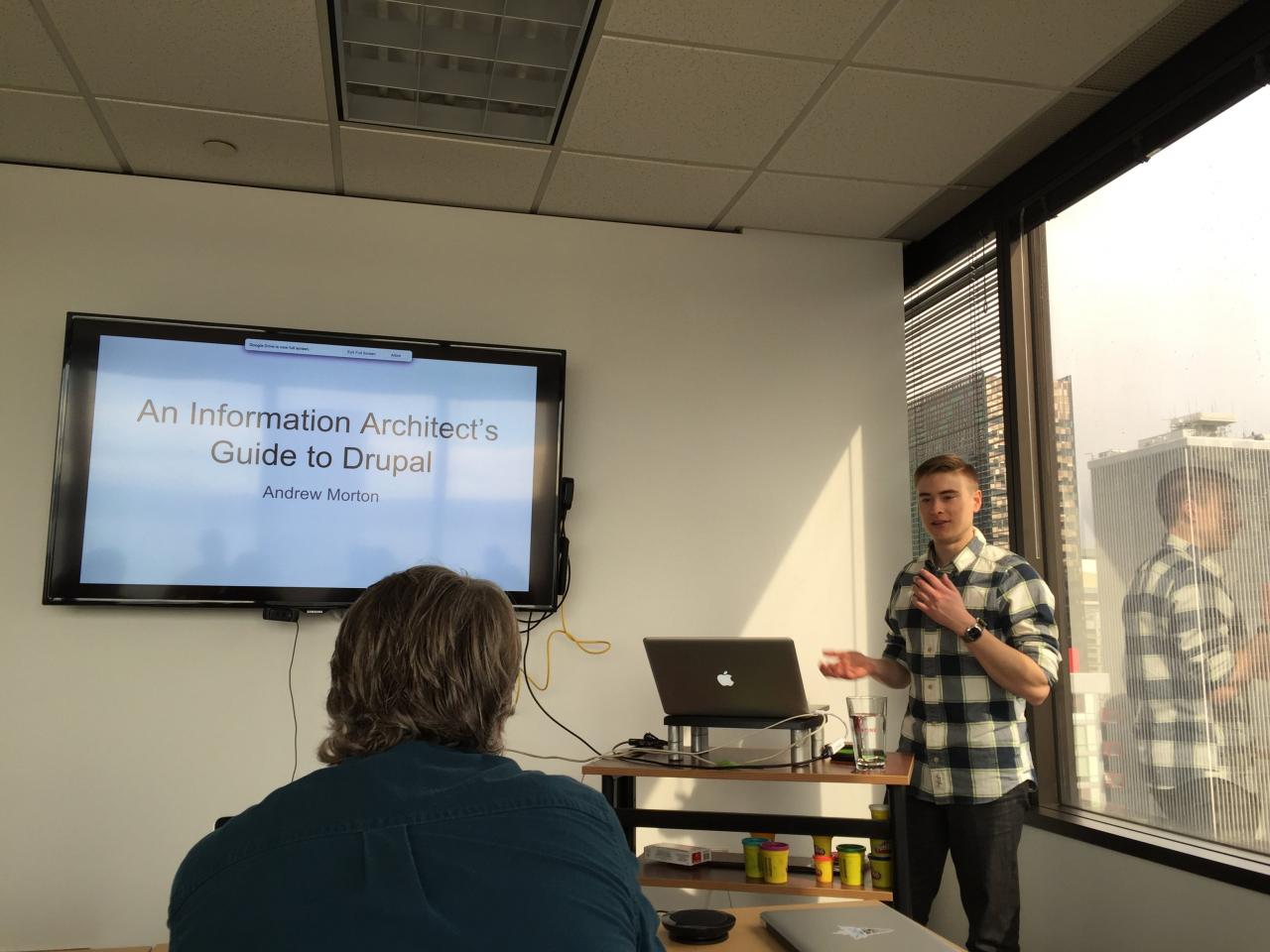 Andrew Morton teaching Information Architecture
