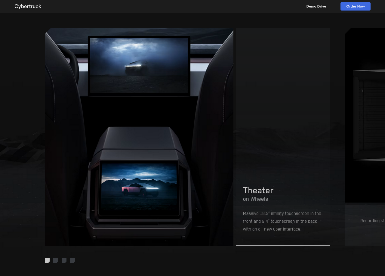 Cybertruck screenshot