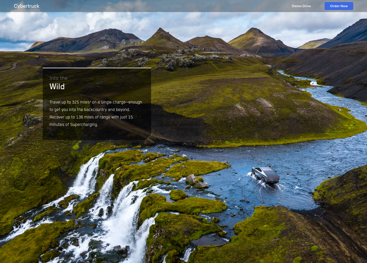 Cybertruck screenshot