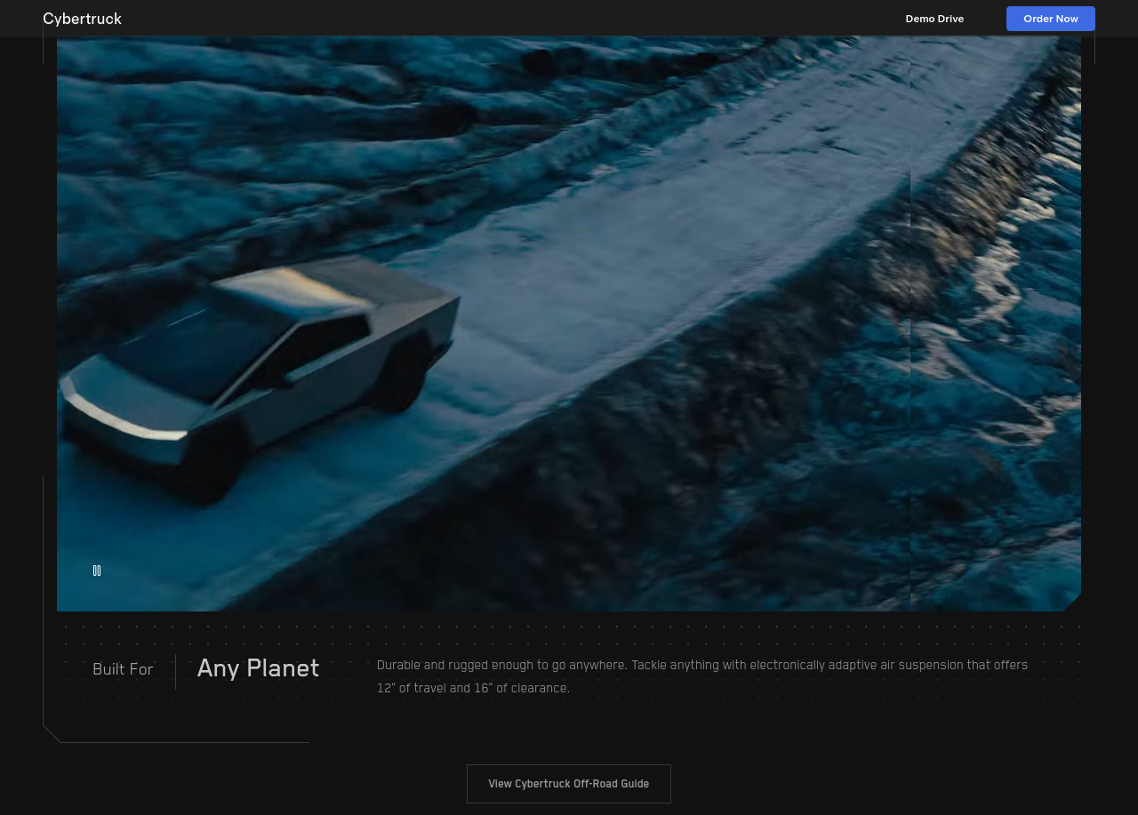 Cybertruck screenshot