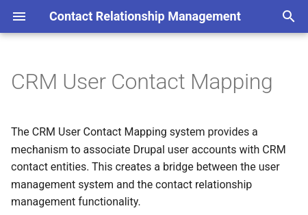 Drupal CRM Documentation