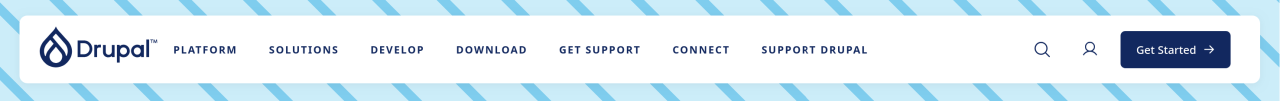 Drupal.org new navigation 