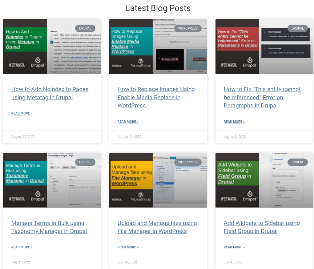 WebWash latest blog posts